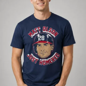 atlanta matt olson home run face shirt2
