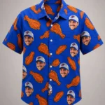 Bills Josh Allen Head Chicken Wing Hawaiian Shirt