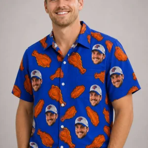 bills josh allen head chicken wing hawaiian shirt2