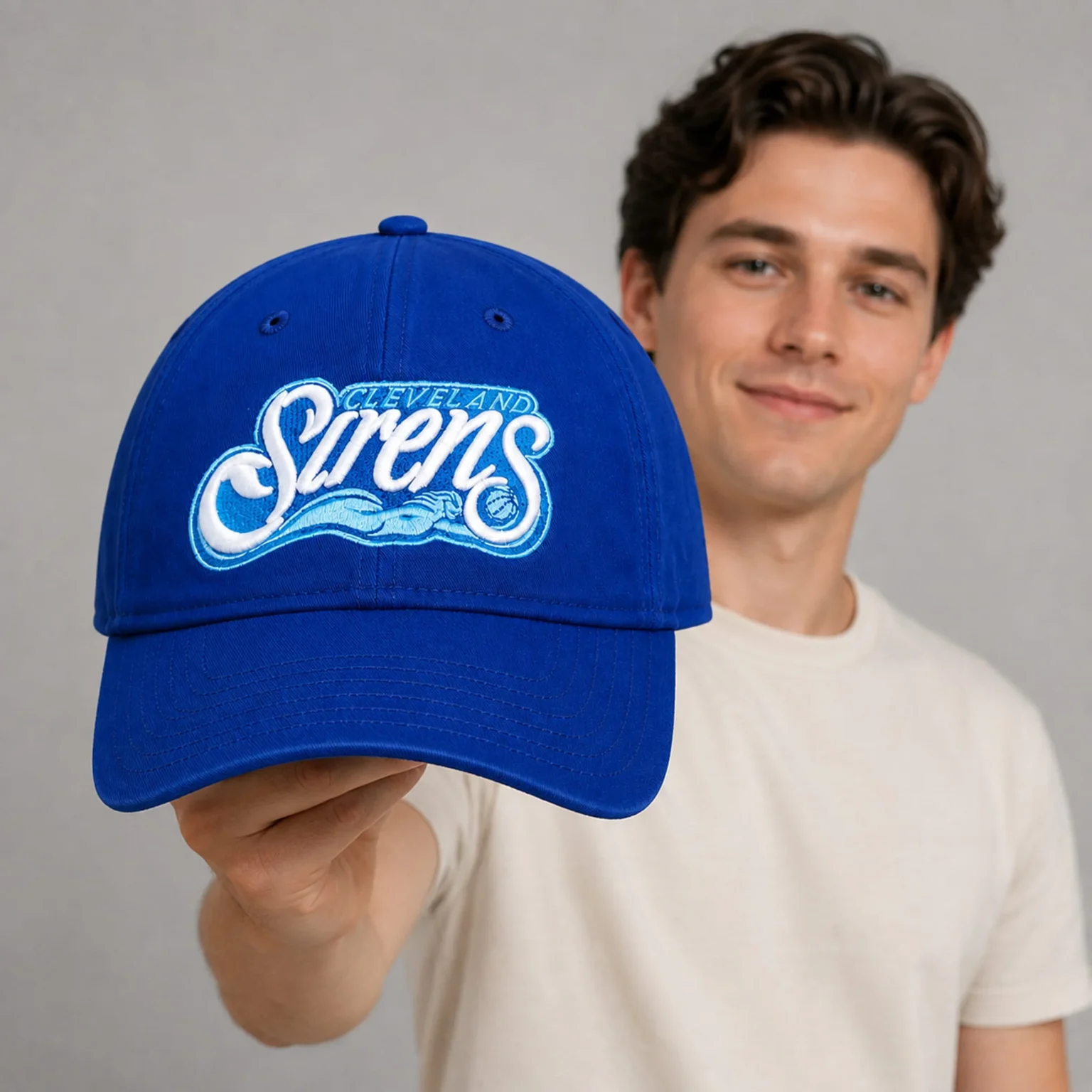 cleveland siren blue adjustable hat2