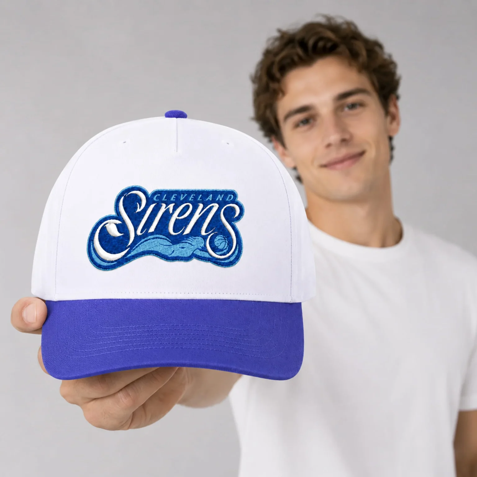 cleveland siren blue and white hat2