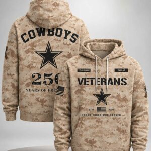 cowboys military appreciation 250 years of freedom camo hoodie