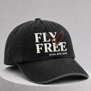 unisex fly free jackie embroidery hat1