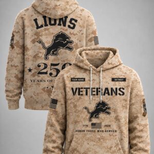 detroit lions military appreciation 250 years of freedom camo hoodie
