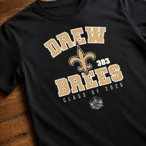 drew brees saints hof class of 2026 enshrinee t shirt2