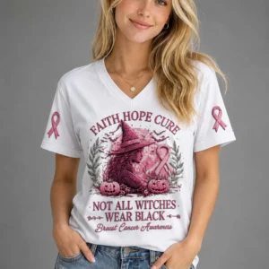 faith hope cure not all witches wear black breast cancer awareness shirt2