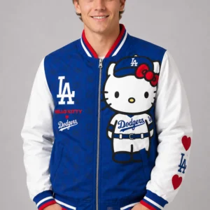 hello kitty dodgers bomber jacket2
