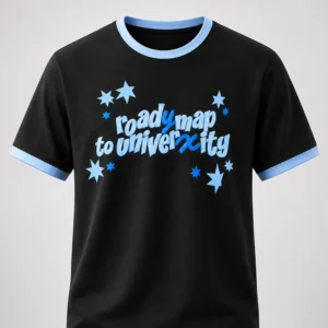 hunter roady map to university shirt