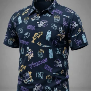 john randle minnesota vikings neon polo shirt