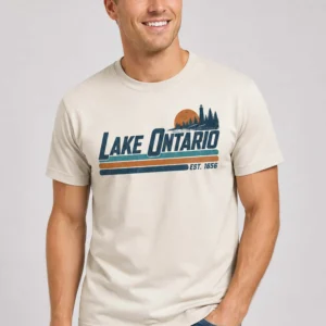 lake ontario retro stripe t shirt2