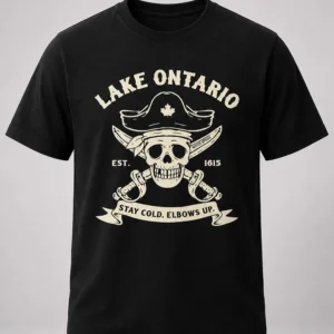 lake ontario stay cold elbows up shirt