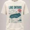 lake ontario vintage map and great lakes shirt
