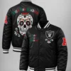 las vegas raiders viva los raiders bomber jacket