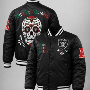las vegas raiders viva los raiders bomber jacket