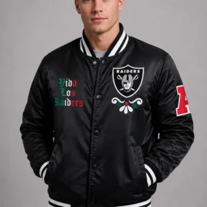 las vegas raiders viva los raiders bomber jacket2
