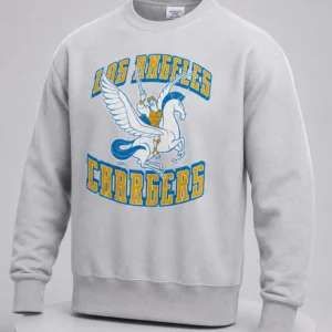 los angeles chargers hercules and pegasus pullover sweatshirt
