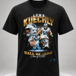 luke kuechly carolina panthers football hall of fame class of 2026 shirt