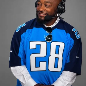 mike tomlin chris johnson titans jersey2