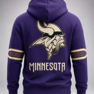 minnesota vikings 2026 rivalries norse pattern football pullover hoodie1
