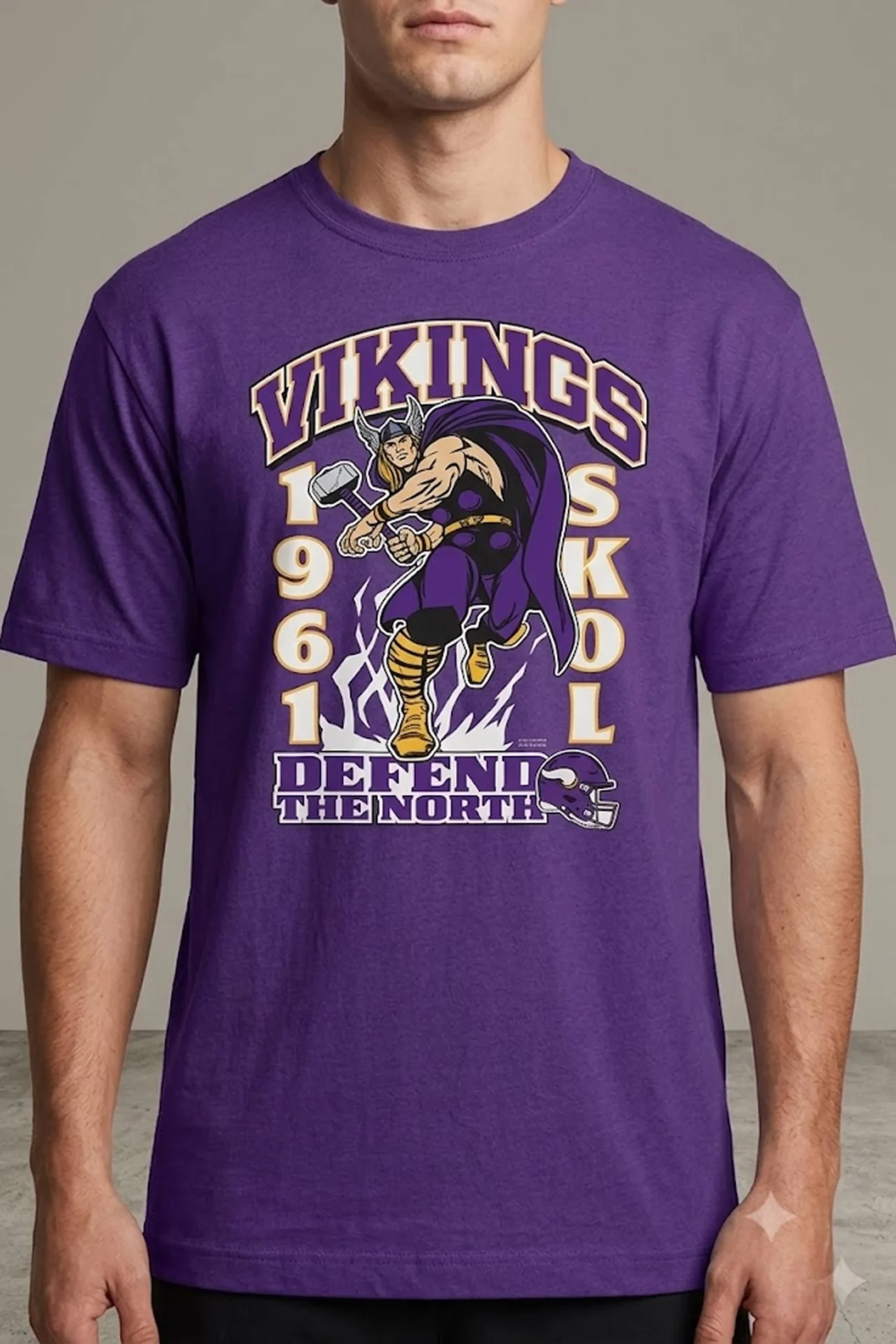 minnesota vikings defend the north thor t shirt2