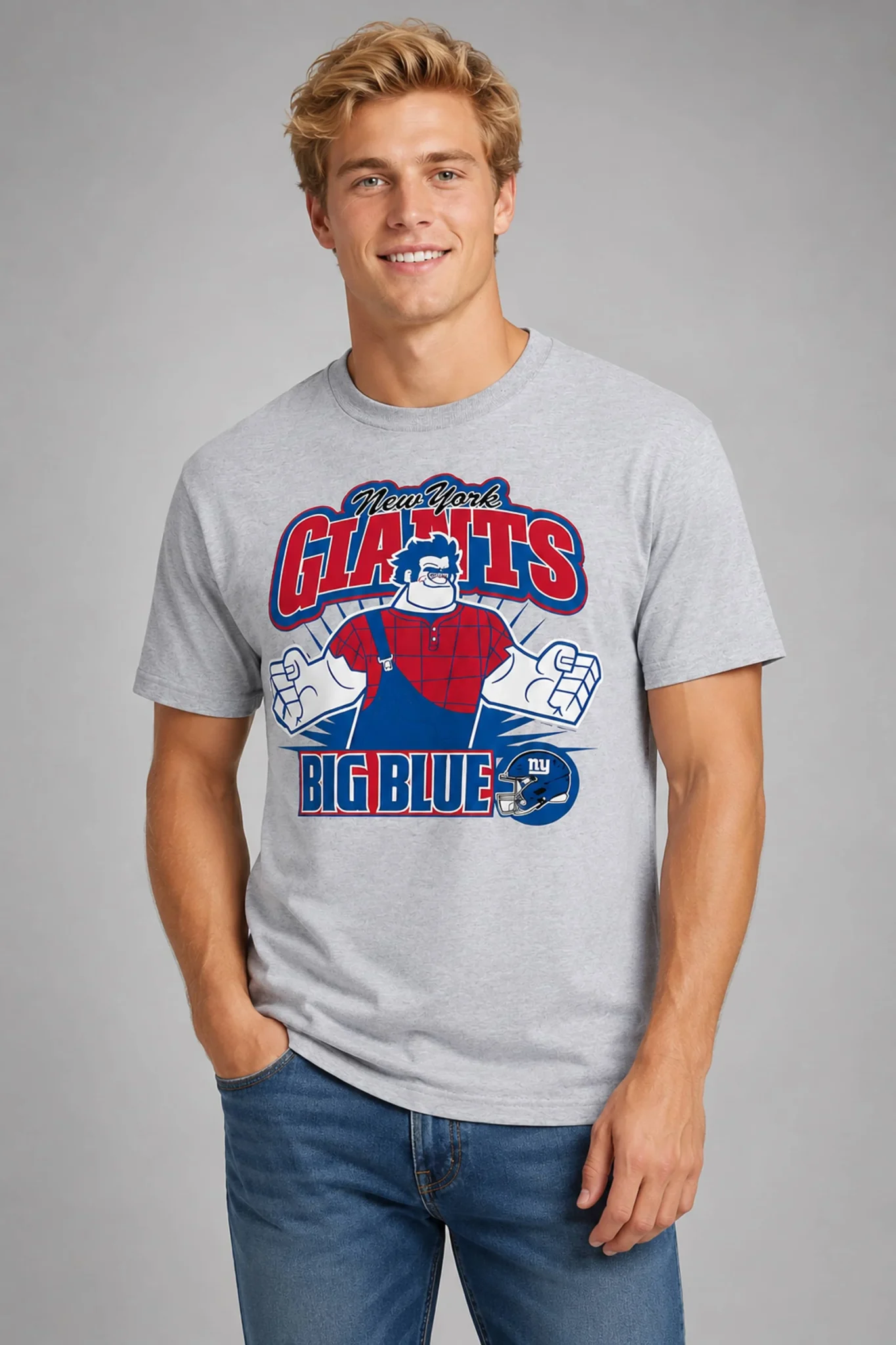 new york giants big blue wreck it ralph shirt2