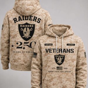 raiders military appreciation 250 years of freedom camo hoodie