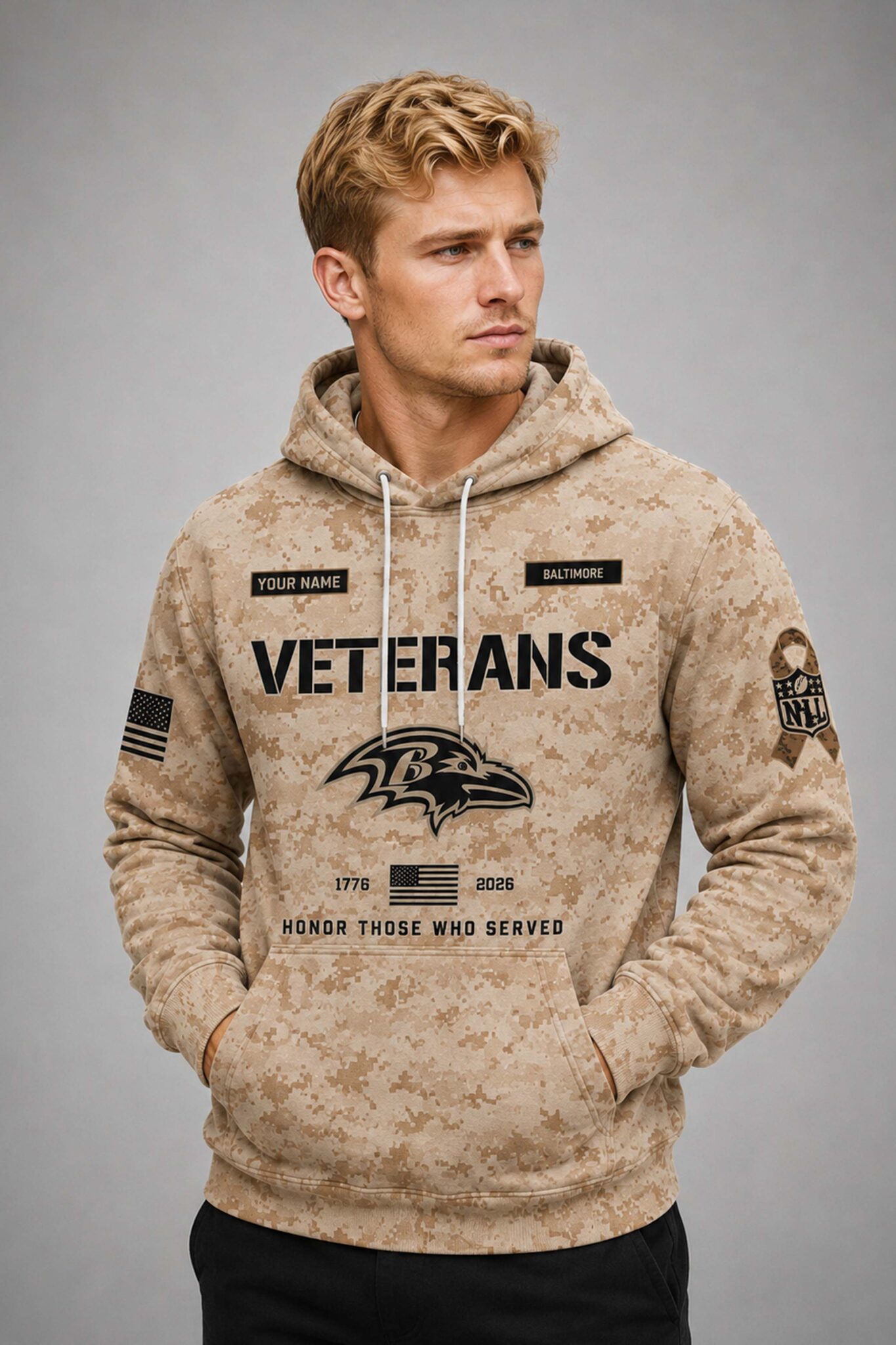 ravens military appreciation 250 years of freedom camo hoodie1