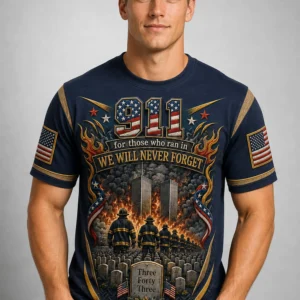 remember 911 for those who ran in we will never forget shirt2