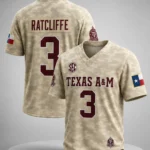Texas A&M Honor And Support Desert Military Appreciation Camo Jersey