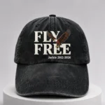 Unisex Fly Free Jackie Embroidery Hat