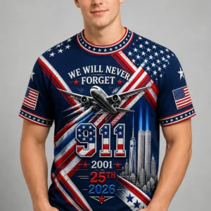 we will never forget 9 11 25th anniversary shirt2