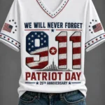 We Will Never Forget 9 11 Patriot Day 25th Anniversary Shirt