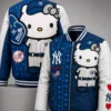 yankees x hello kitty full zip bomber jacket