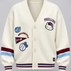 2026 phillies hello kitty night cardigan