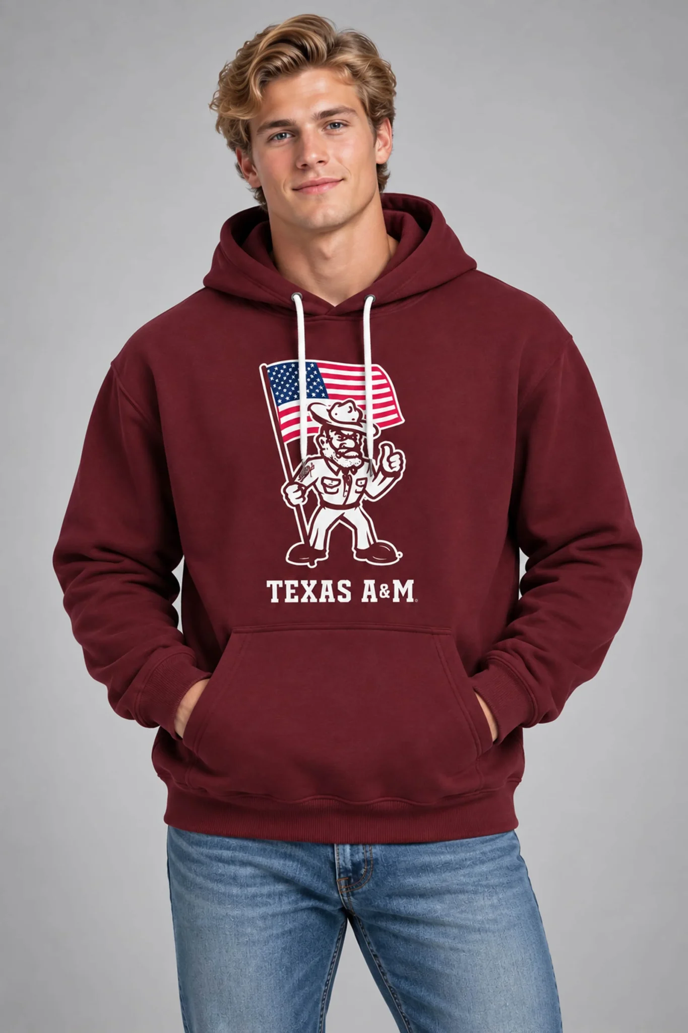 2026 texas am ol sarge american flag hoodie2