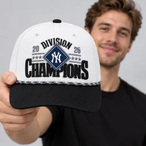 ny yankees 2026 alds west division champions locker room hat2