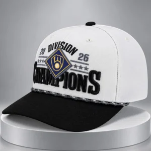 brewers 2026 nl central division champions locker room hat1