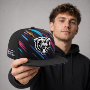 chicago bears crucial catch intercept cancer 2026 snapback hat1