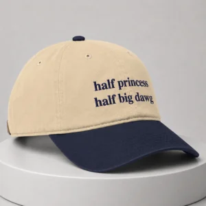 half princess half big dawg hat1