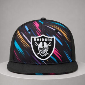 las vegas raiders crucial catch intercept cancer 2026 snapback hat2