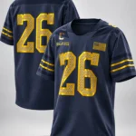 Armour #26 Navy Notre Dame Fighting Irish 2026 Shamrock Series Football Jersey