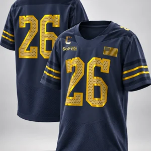 armour 26 navy notre dame fighting irish 2026 shamrock series football jersey