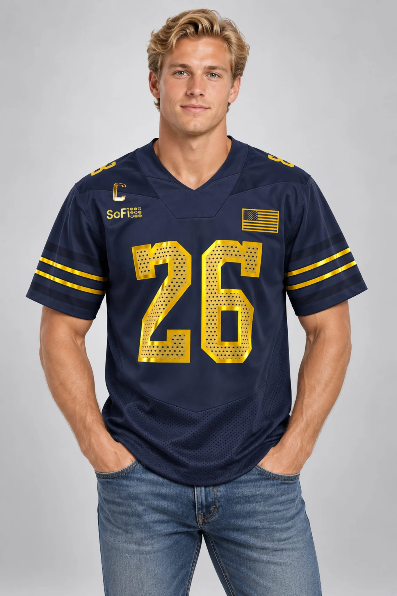 armour 26 navy notre dame fighting irish 2026 shamrock series football jersey2