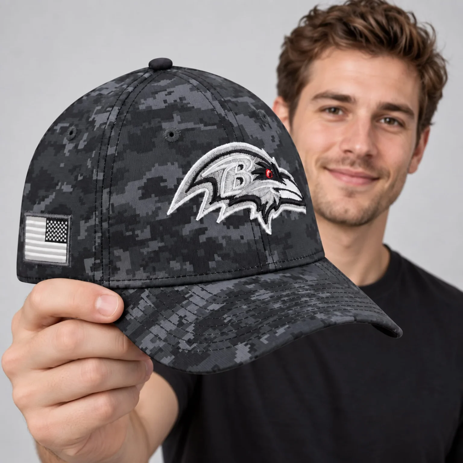 baltimore ravens 2026 salute to service camo hat1