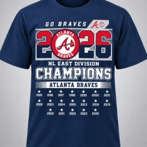 braves nl east division champs 2026 shirt