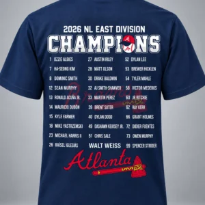 braves nl east division champs 2026 shirt1