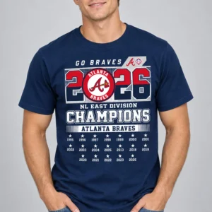 braves nl east division champs 2026 shirt3