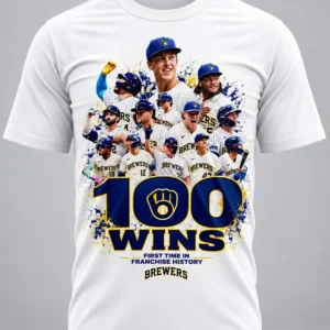 brewers 100 wins brew lieve it shirt