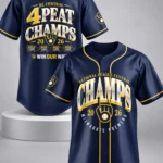 Brewers NL Central Champions 4 Peat 2026 Jersey