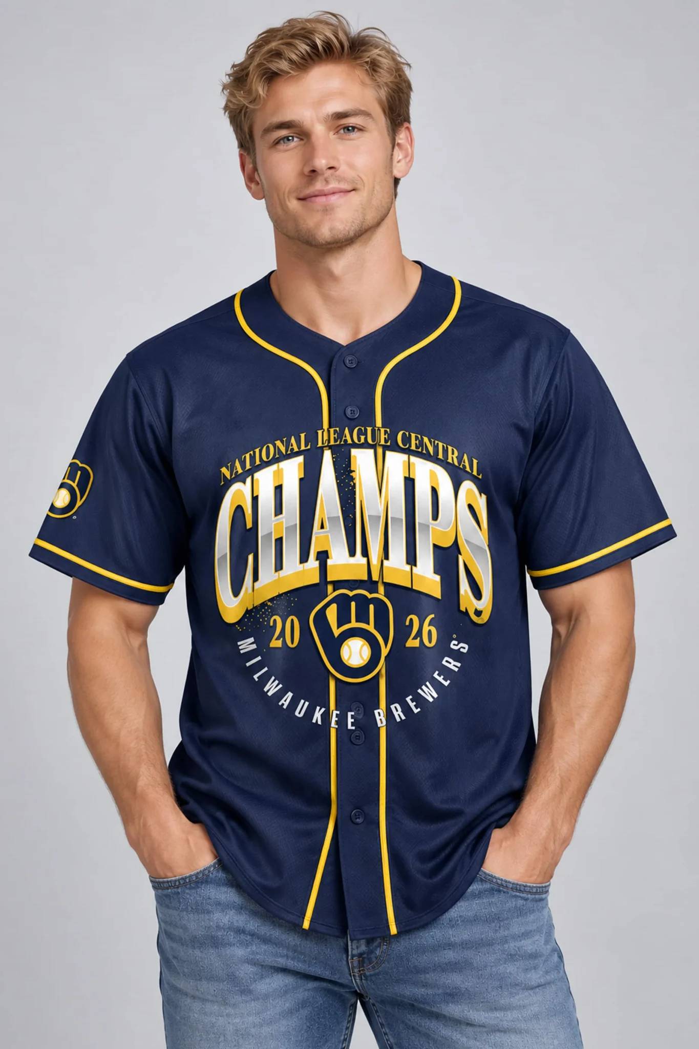 brewers nl central champions 4 peat 2026 jersey2